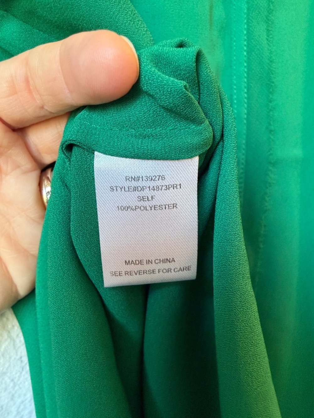 Daniel Rainn Bernal Split Neck Blouse, Like New, Small Petite - Picture 8 of 9